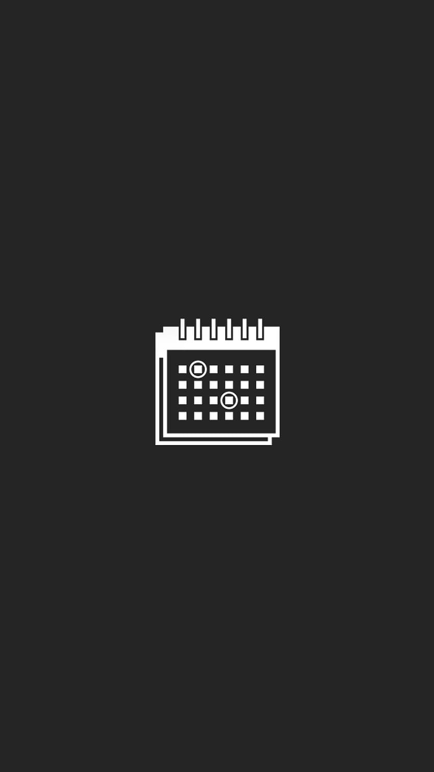 Ícone de calendário para ícones de capa de destaque do Instagram, estética de agendas Papel de parede de celular HD