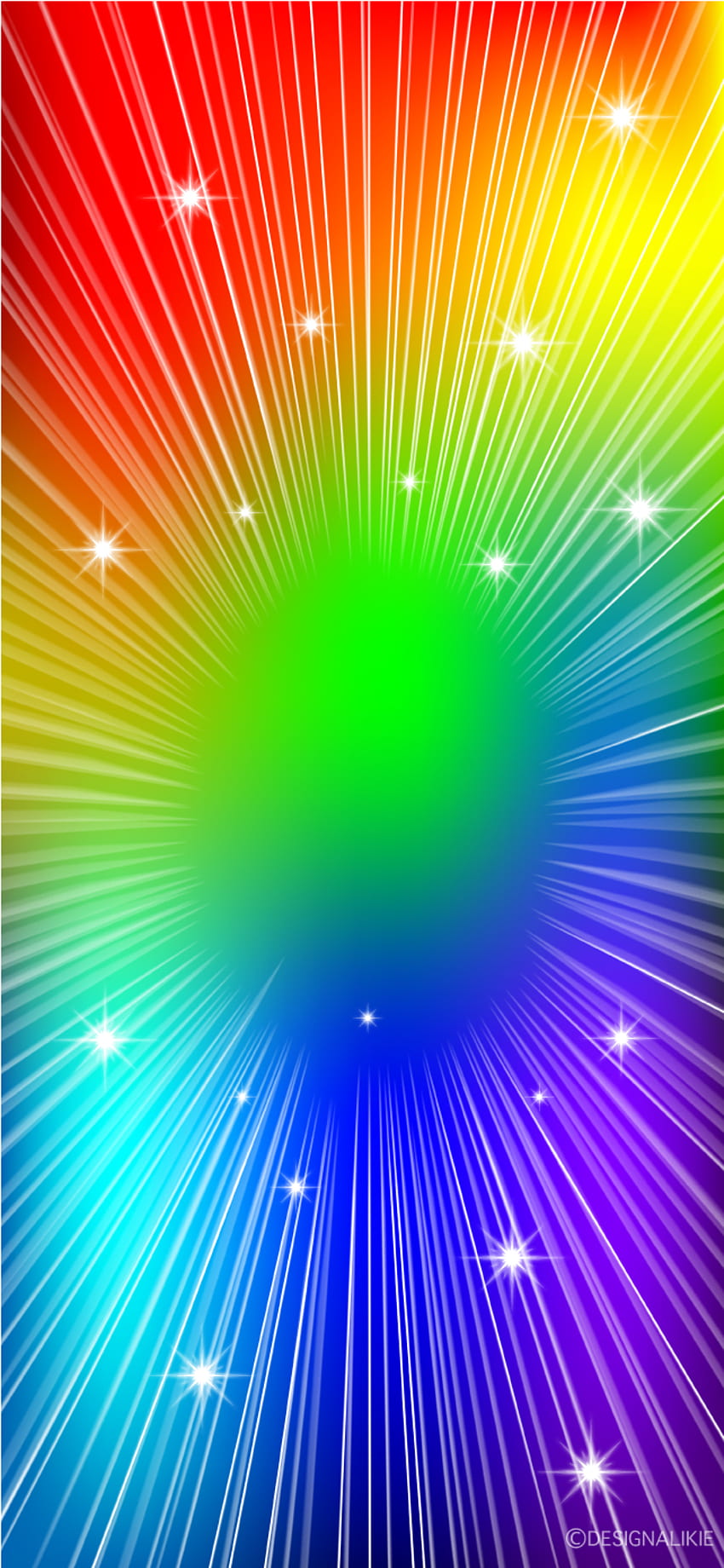 Rainbow Glitter für iPhone PNG ｜Illustoon, Rainbow Sparkle HD-Handy-Hintergrundbild