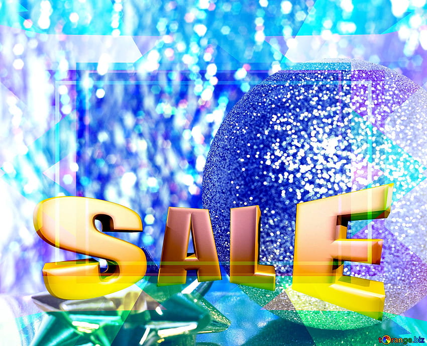 Коледен плакат Промоция на продажбите 3d фонове за разпродажба със златни букви Шаблон на CC HD тапет