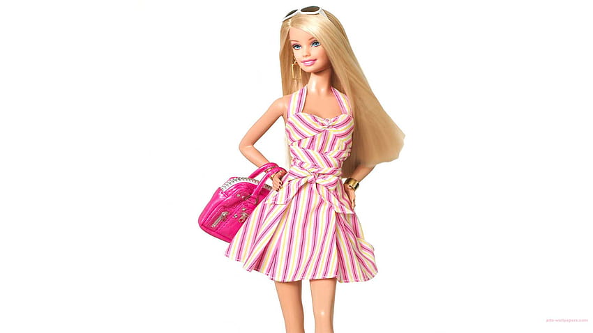 barbie doll with rose HD wallpaper
