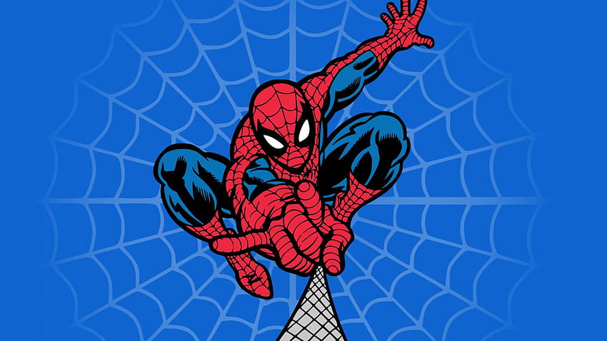 Aranha de quadrinhos do Homem-Aranha, teia do homem-aranha papel de parede HD