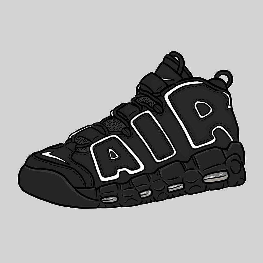 Cartoon Nike Shoes on Dog, black shoes HD phone wallpaper