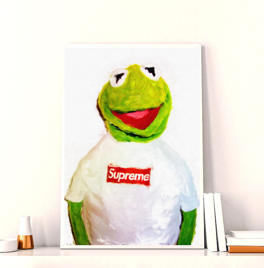 Kermit The Frog, Supreme Fashion Poster ..., kermit the frog supreme HD phone wallpaper