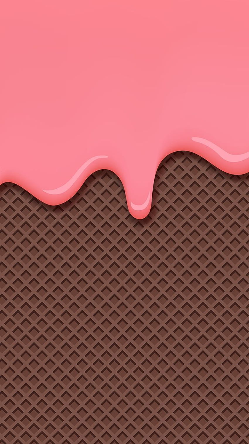 Ice Cream Cone Iphone, melted chocolate HD phone wallpaper