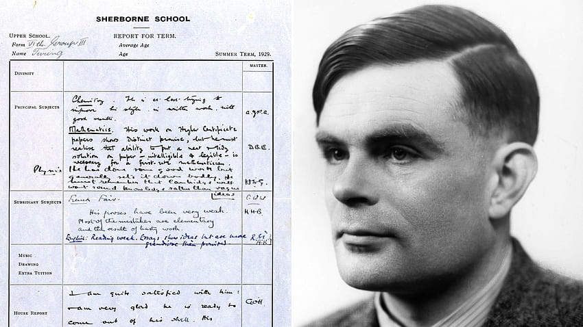 Gli insegnanti hanno criticato le idee vaghe del geniale decifratore di codici Alan Turing Sfondo HD