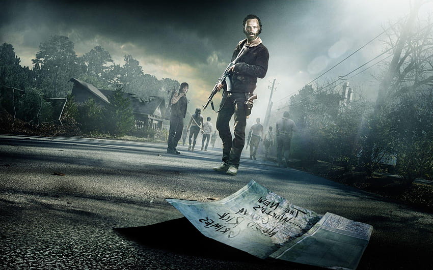 The Walking Dead Пълен 35738, фонът на живите мъртви HD тапет