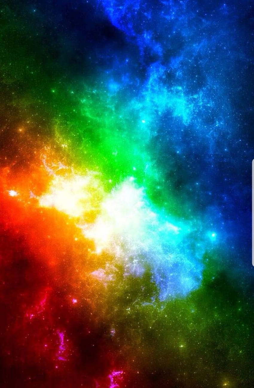 Rainbow Galaxy on Dog, rainbow space HD phone wallpaper