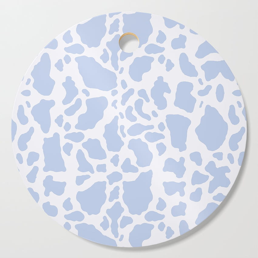 Blue Cow Print, cute HD phone wallpaper