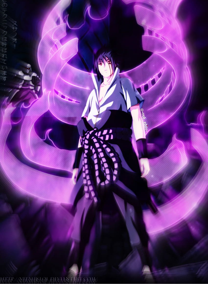 sasuke purple HD phone wallpaper