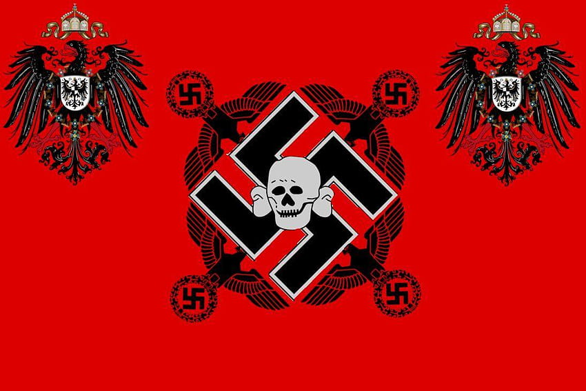 Flaga NS autorstwa TheMistRunsRed, orzeł ze swastyką Tapeta HD