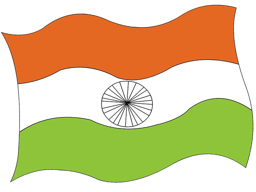 Indian flag artwork(took a while to make) : r/india