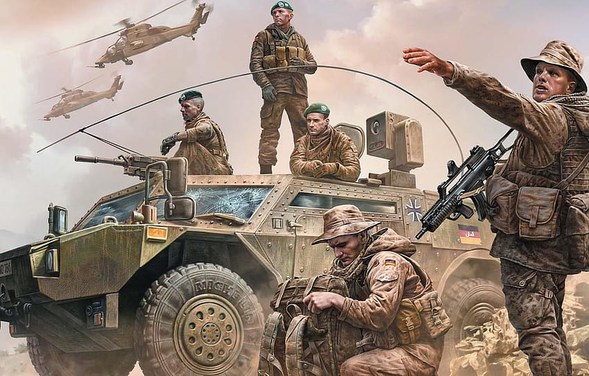 Bundeswehr, German military men, Present day, Modern, army officer HD wallpaper