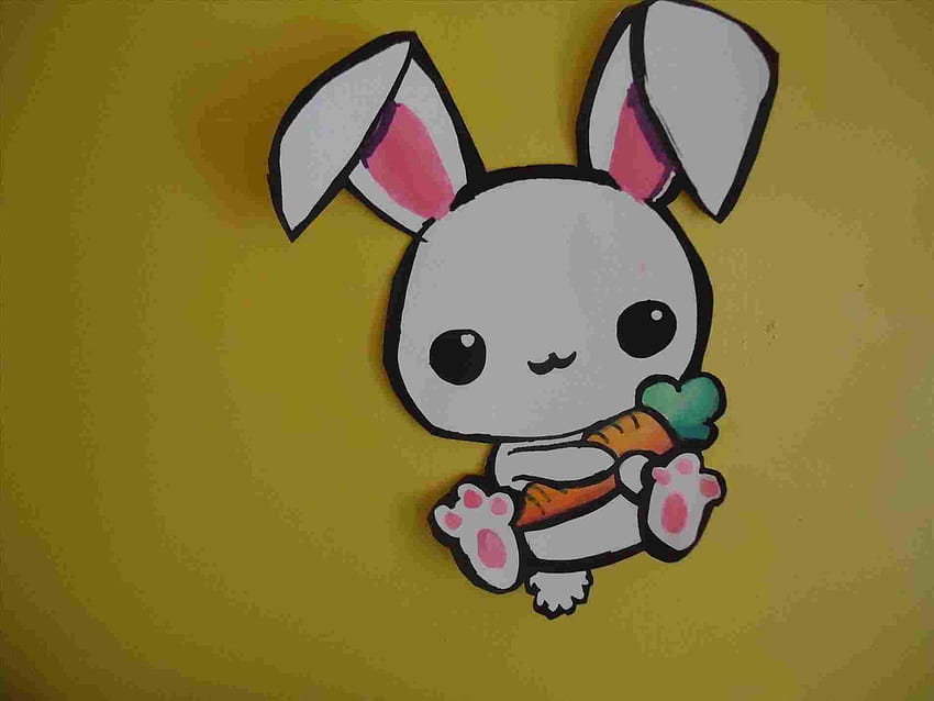 Cute Bunny Cartoon, kelinci Wallpaper HD