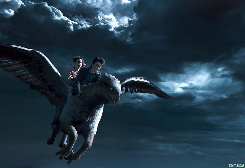 Flying around Hogwarts, harry potter and the prisoner of azkaban HD wallpaper