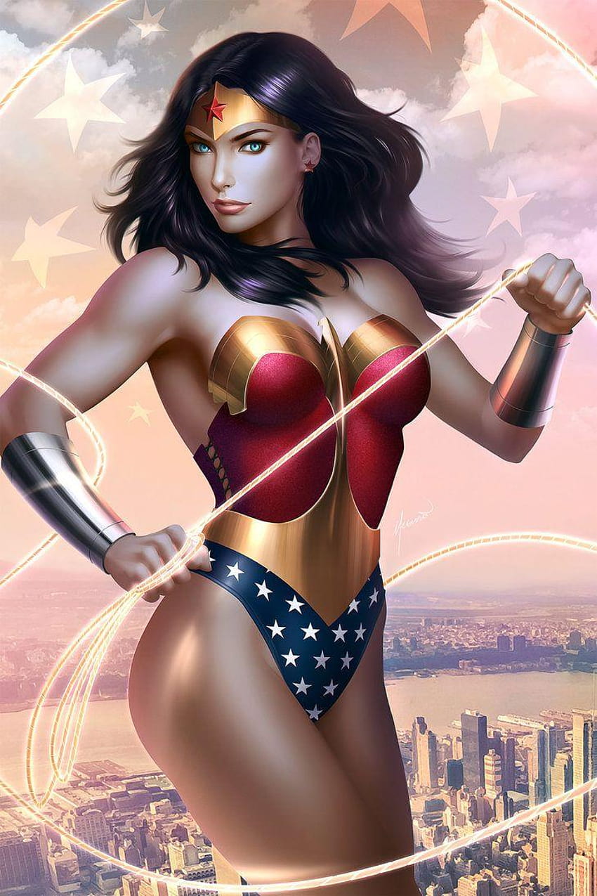 Wonder Woman by megurobonin, wonder woman cartoon wonder woman HD phone wallpaper