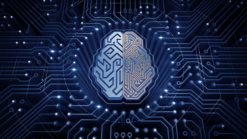 Artificial Intelligence Brain on Dog HD wallpaper