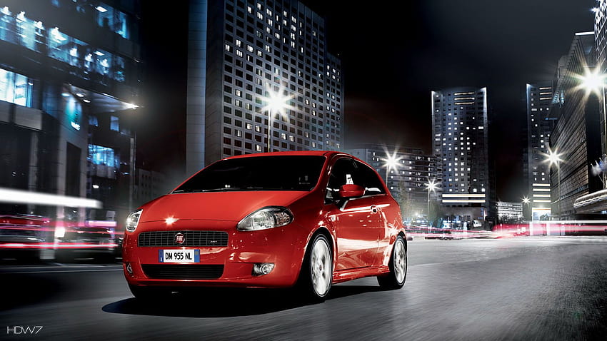 fiat grande punto 2008 car, fiat punto HD wallpaper