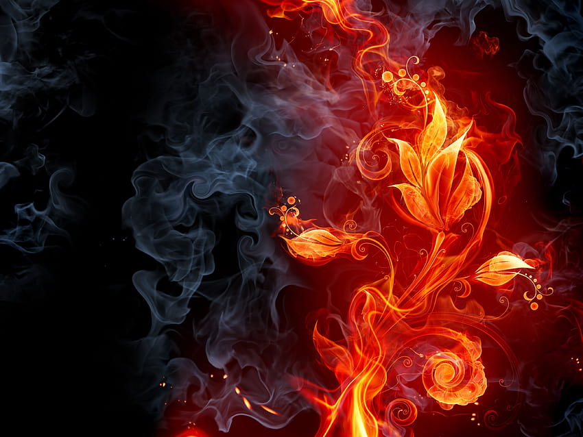 Black Fire Group, red flame HD wallpaper | Pxfuel