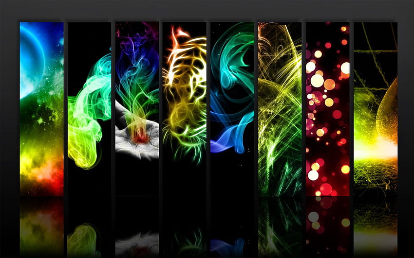 4 Abstraktes Tier auf ... afari, Regenbogentieren HD-Hintergrundbild
