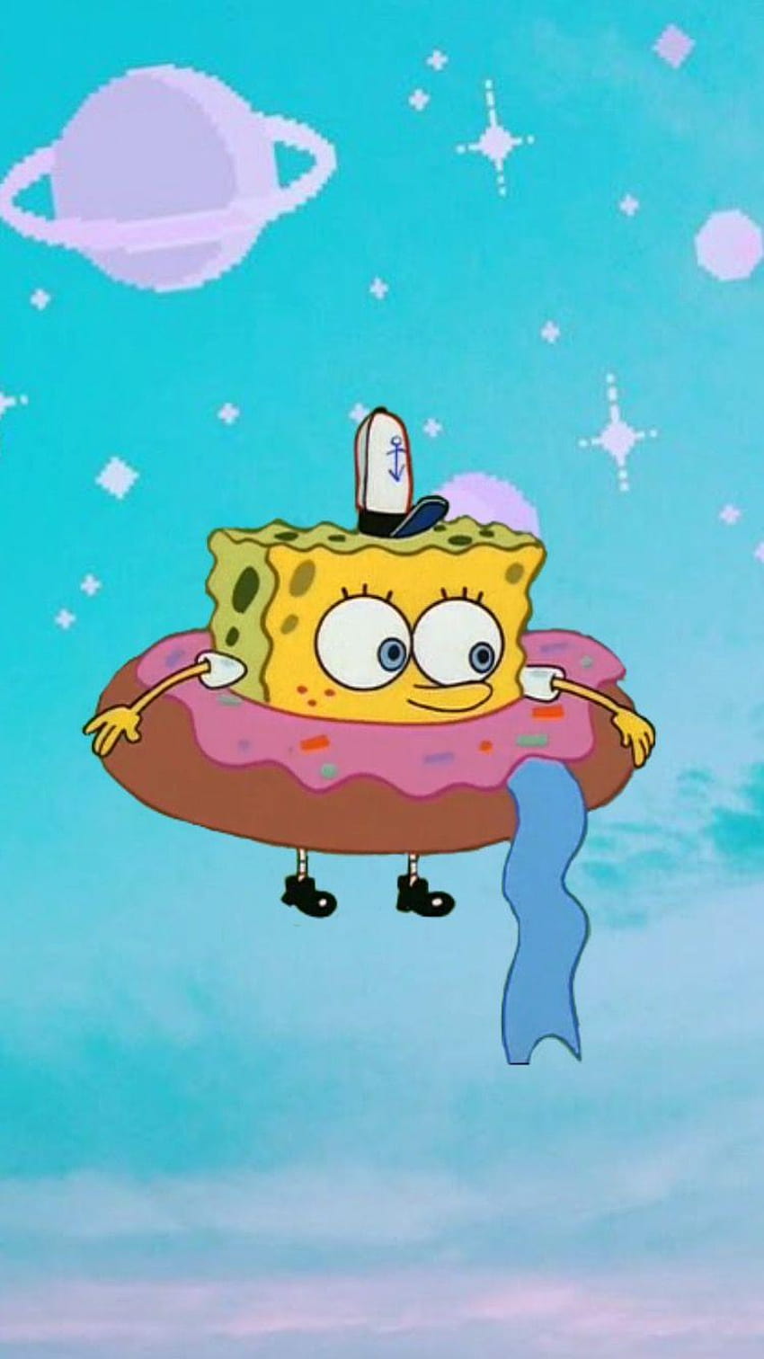 10 Estetyczny Spongebob, estetyczny Patryk Tapeta na telefon HD