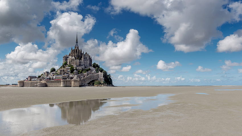 Mont Saint Michel HD-Hintergrundbild