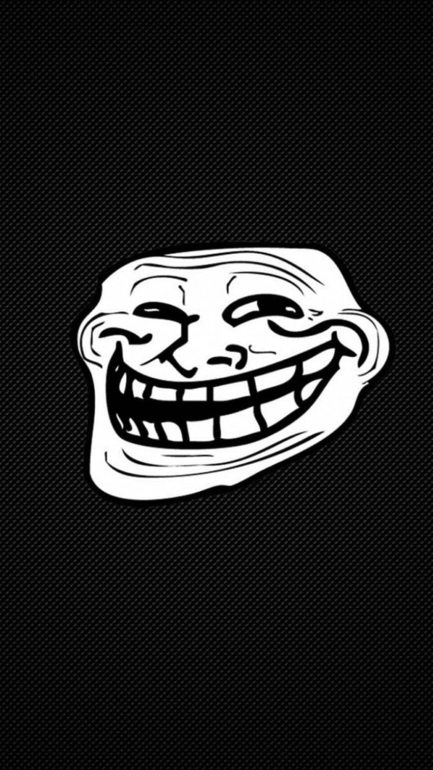 Desenho de ilustração de rosto de troll iPhone 6 Plus / iPod, trollface Papel de parede de celular HD