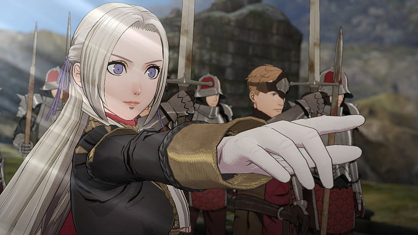 La meilleure maison de Fire Emblem est Black Eagles, qui aime à peine, la maison en feu anime Fond d'écran HD