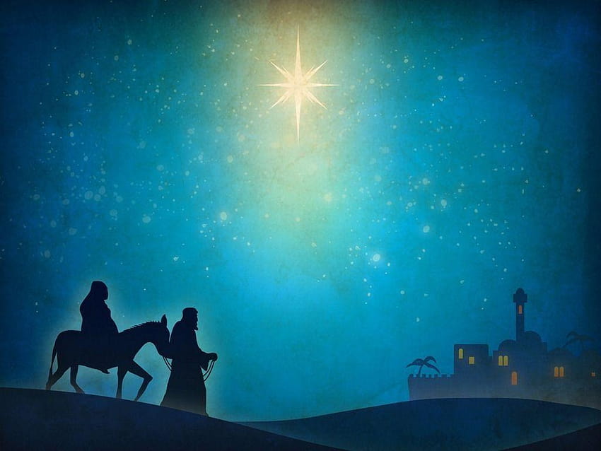 Християнска Коледа Рождество Христово, Витлеем Коледа HD тапет