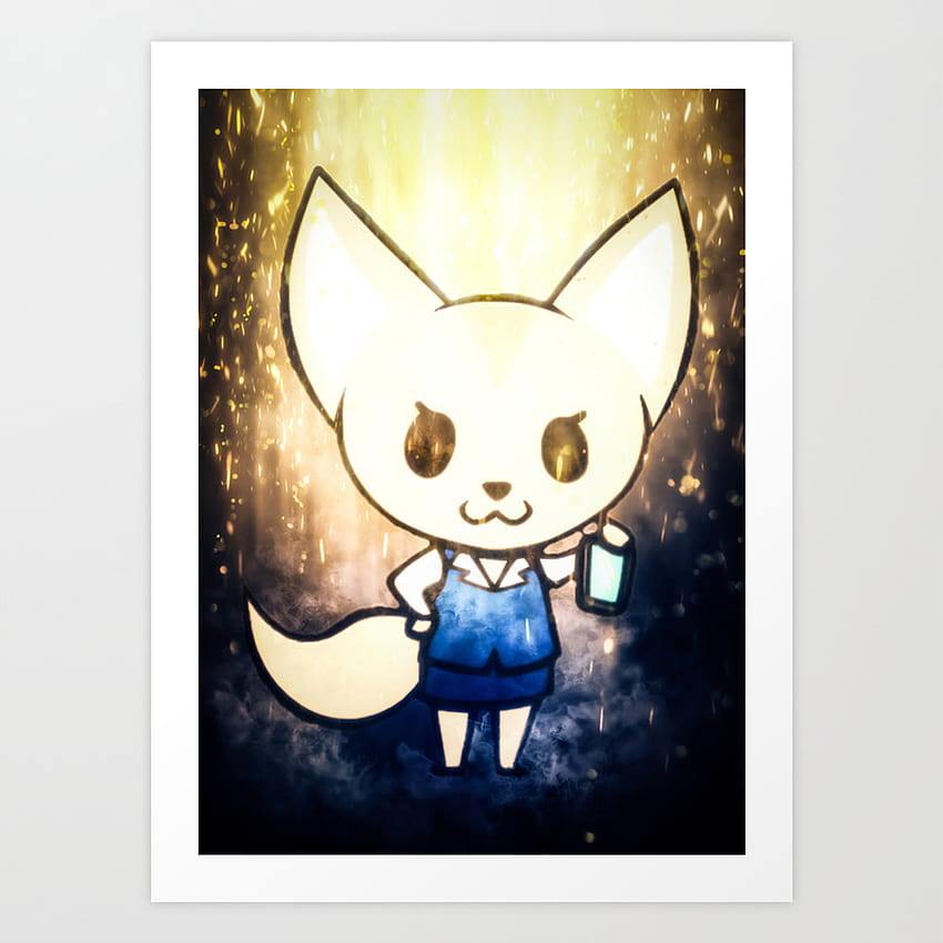 Aggretsuko Fenneko Art Print by Charles N Mo HD phone wallpaper | Pxfuel