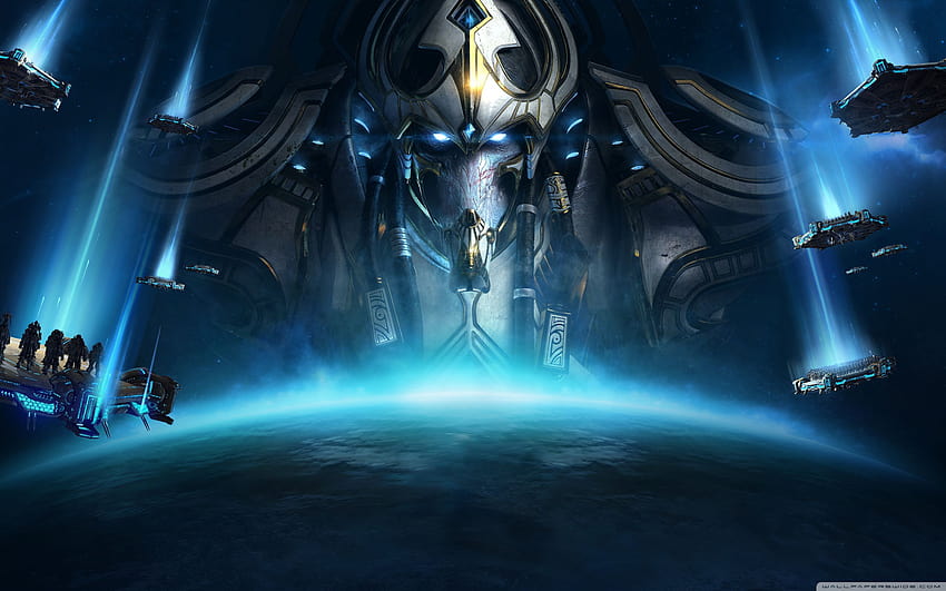 Fundos Ultra do jogo StarCraft II Legacy of the Void, borda vazia papel de parede HD
