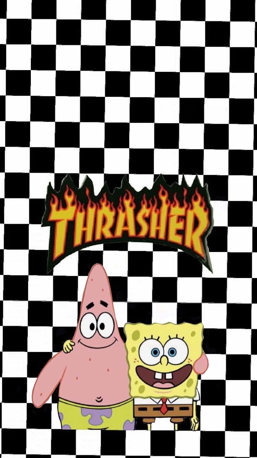Sponge bob and patrick thrasher in 2020, baddie spongebob HD phone wallpaper