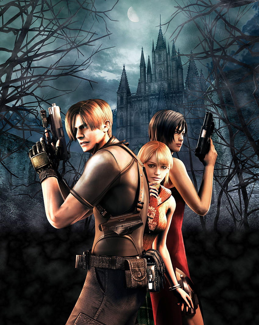 Resident Evil 4 Remake Game Leon Ashley 4K Wallpaper iPhone HD