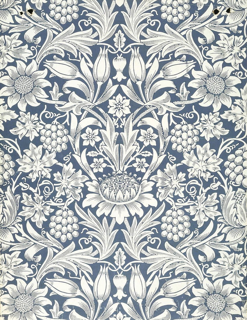 Historia Williama Morrisa — designerskie okleiny ścienne i tkaniny Tapeta na telefon HD