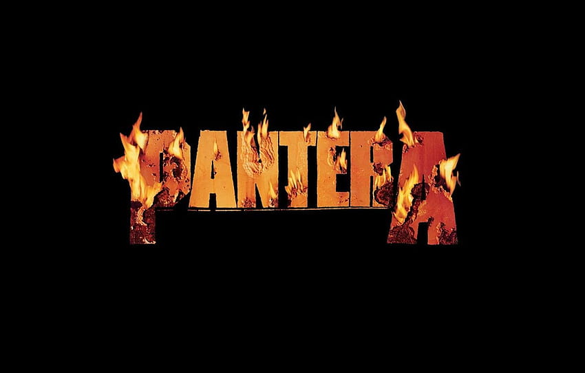 music, metal, flame, logo, band, burning, pantera, pantera band HD wallpaper
