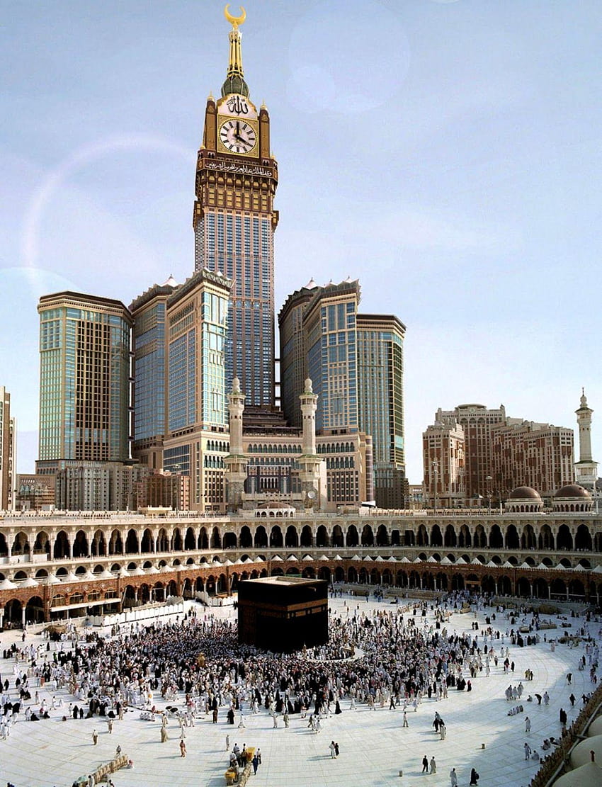 Mekka Al Mukarramah Zachód słońca, Mekka iPhone Tapeta na telefon HD