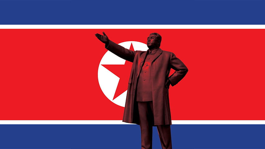 north korea flag HD wallpaper