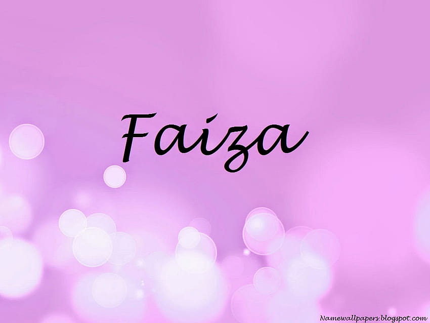 Faiza Name Gallery HD wallpaper