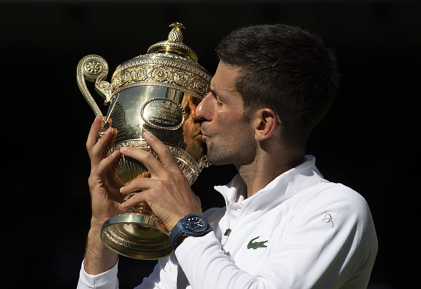 Novak Djokovic ma nadzieję na zmianę zasad Covid przed US Open, mistrz Novak Djokovic Wimbledon 2022 Tapeta HD