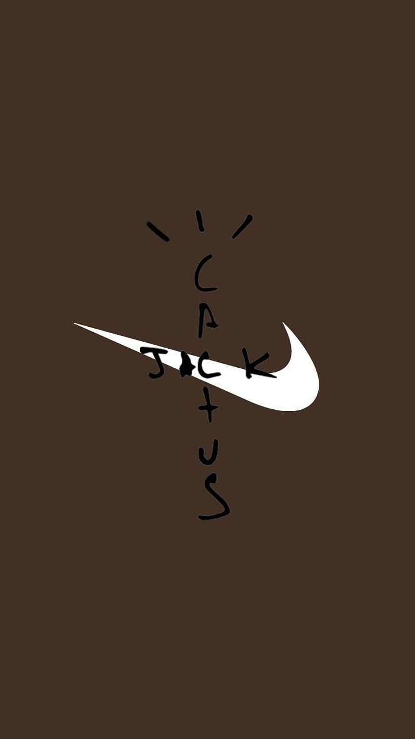 Cactus Jack Nike през 2020 г., лого на Травис Скот HD тапет за телефон