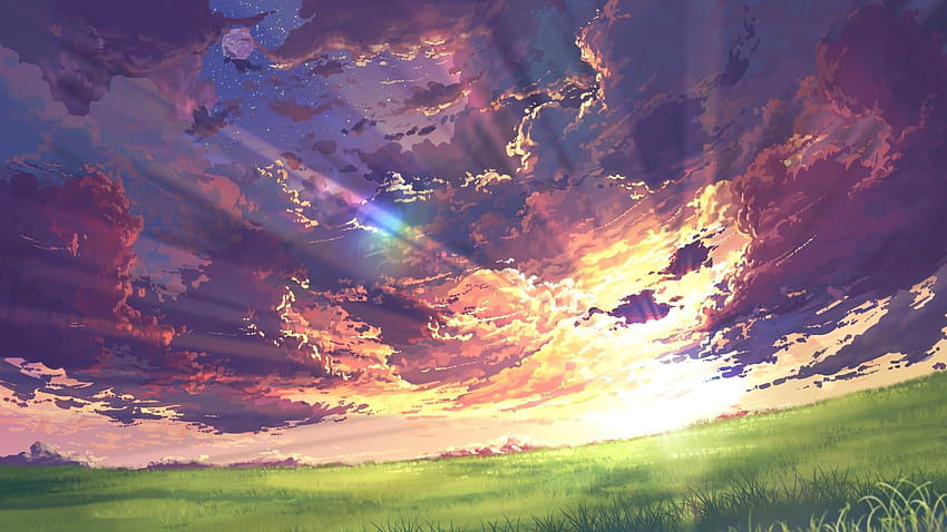 Darling In The FranXX Zero Two Hiro Zero Two Standing On Grass Field With  Background Of Blue Sky And Clouds HD Anime Wallpapers | HD Wallpapers | ID  #38897