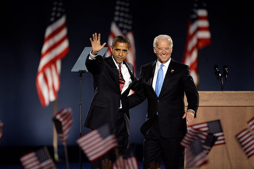 „Dziwna para” Bidena i Obamy przekształciła się w więzi rodzinne, prezydent USA Joe Biden Tapeta HD