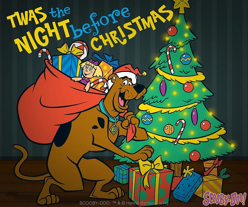 Christmas Christmaseve Scoodoo Scoo Doo Scoo Doo regarding The Brilliant Scooby Doo Christmas in 2020, scooby christmas HD wallpaper
