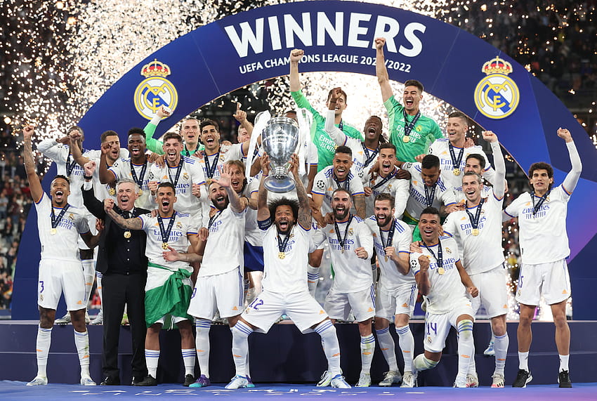 Campioni della UEFA Champions League 2022 del Real Madrid Sfondo HD