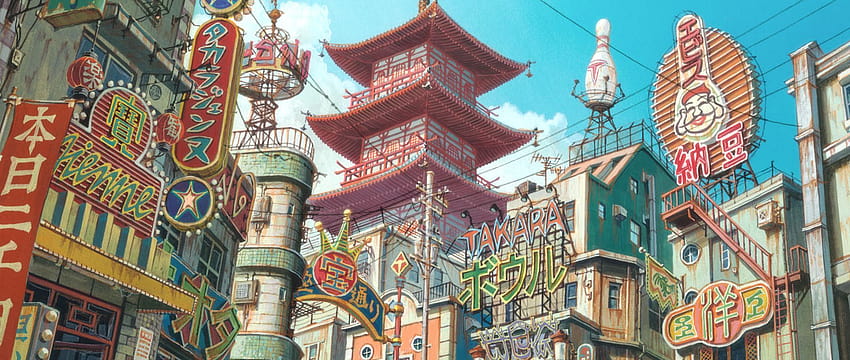 Japanese Anime City 2020 ...brokenpanda, japanese town anime HD wallpaper