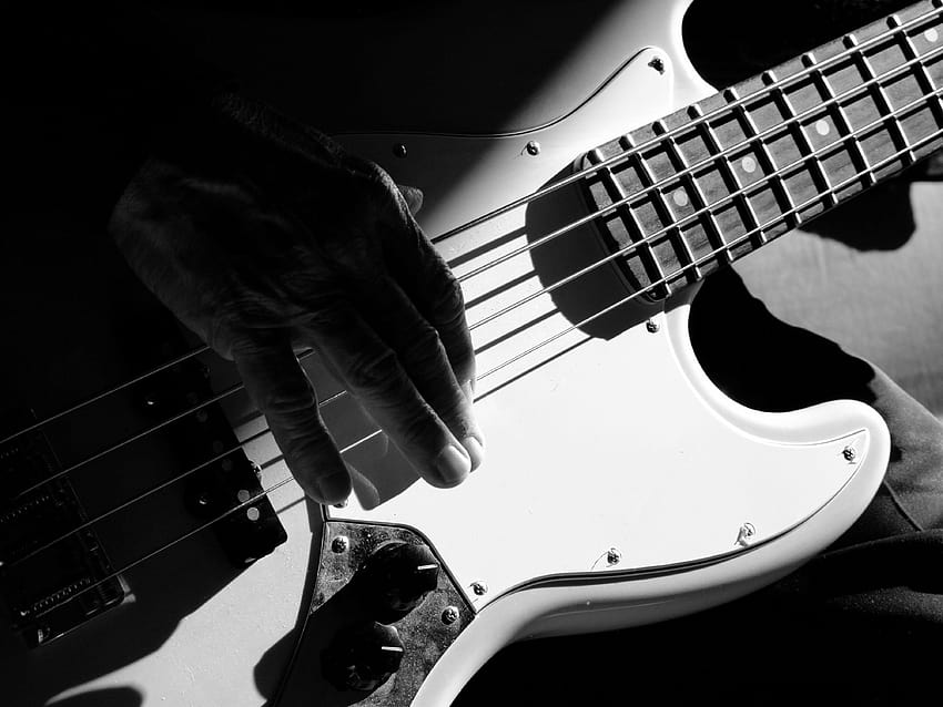 Black And White Guitar, Clip Art, Clip Art, bass guitar HD wallpaper