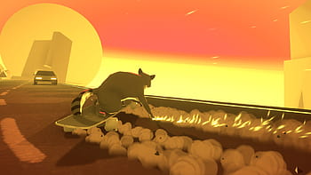 tanuki sunset lamp