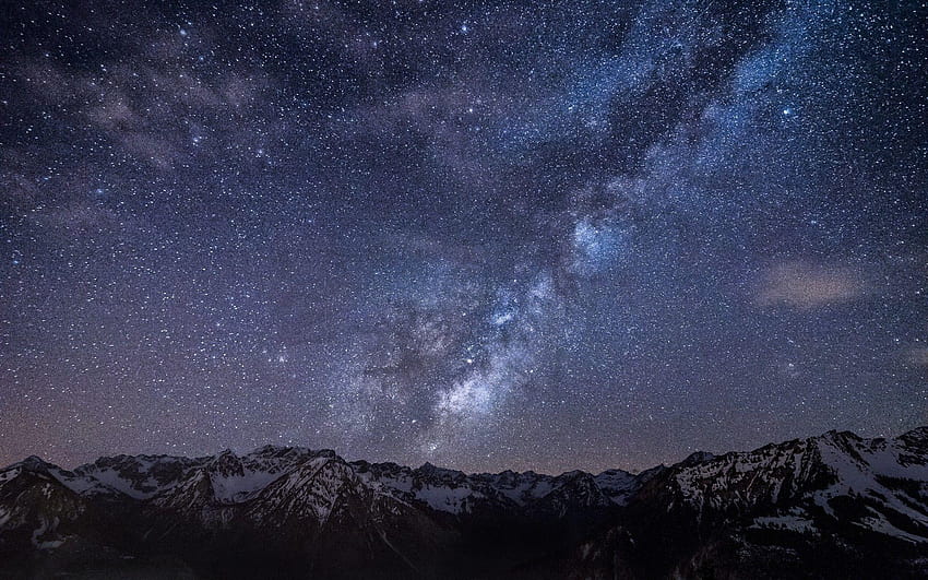 Звездно нощно небе Висококачествени фонове HD тапет