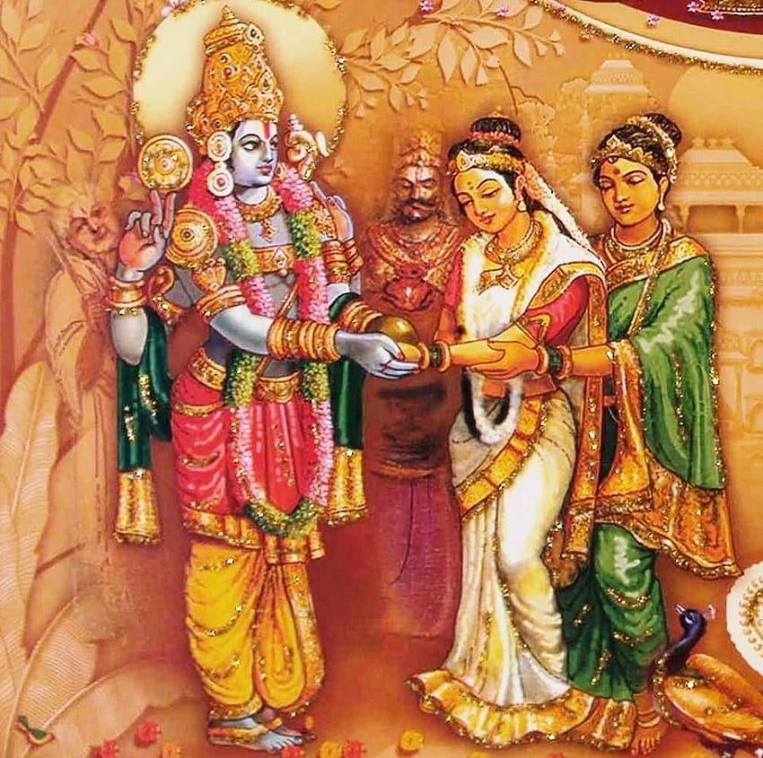 Jai Lord Sri Venkateshwara & Bogini Padmavati, śrinivasa kalyanam Tapeta HD