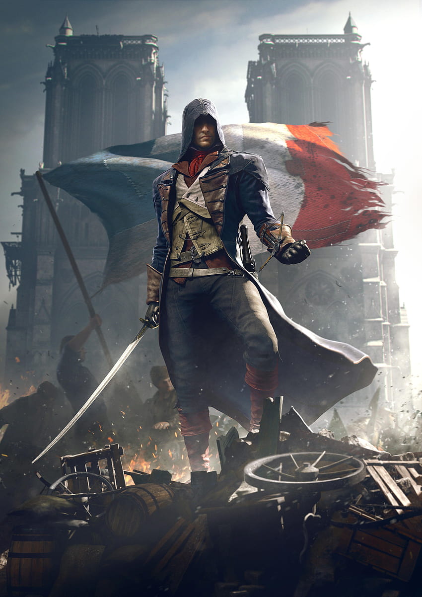 Играчка Assassin's Creed Unity Arno, assassins creed android HD тапет за телефон