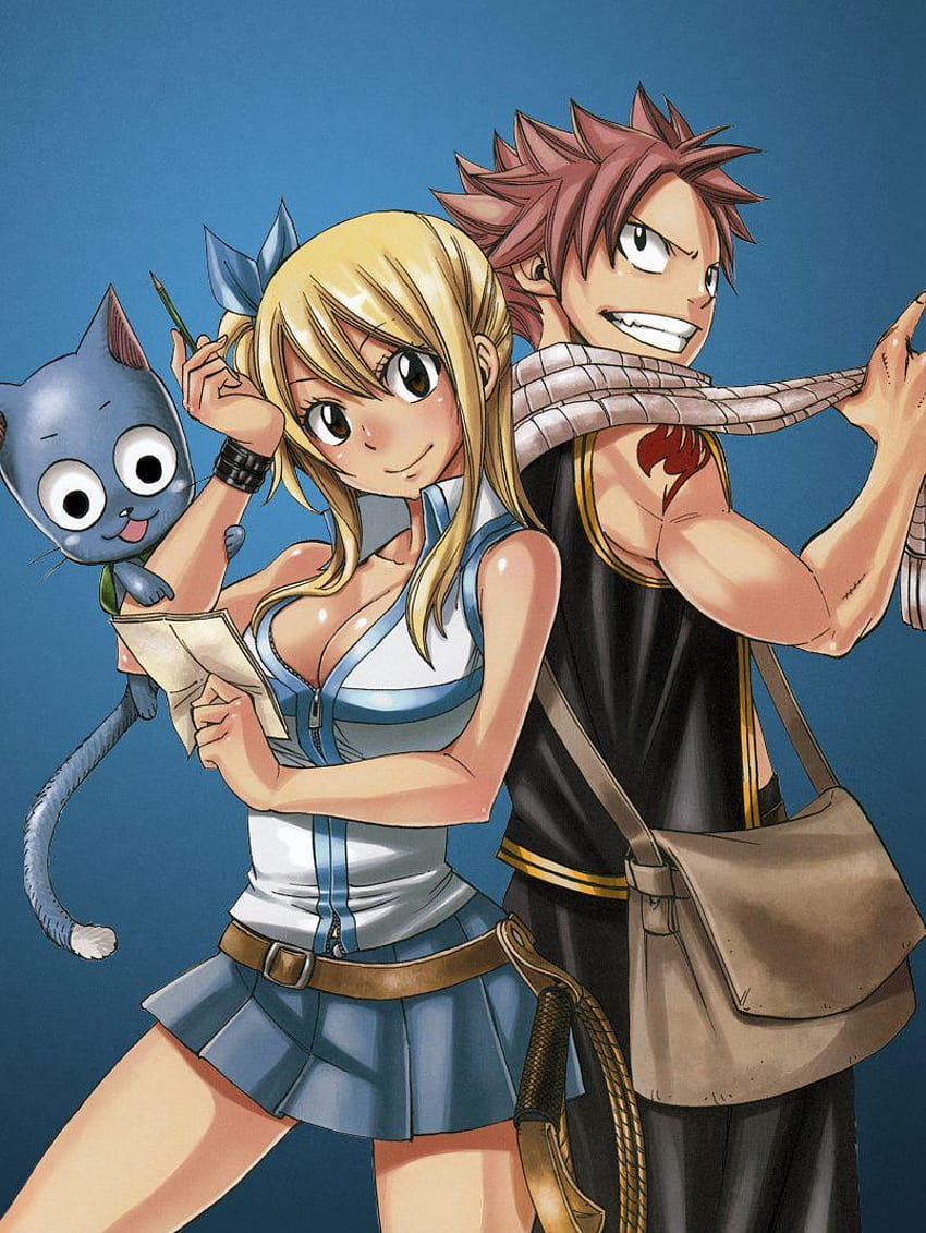 Fairy Tail Gajeel Iphone, lucy and natsu HD phone wallpaper